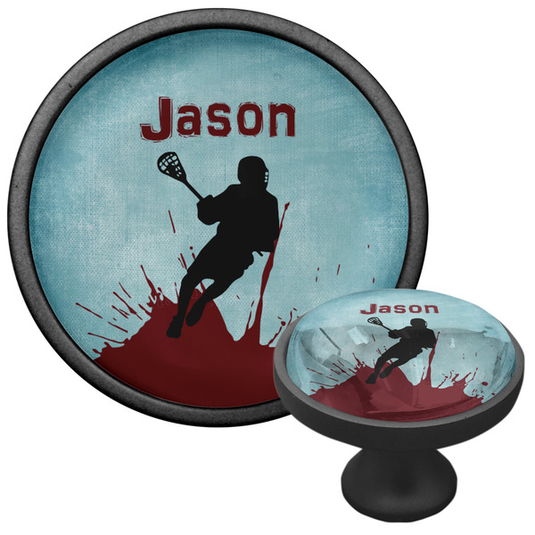 Lacrosse Cabinet Knob - Black - Multi Angle