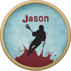 Lacrosse Cabinet Knob - Gold (Personalized)