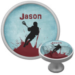 Lacrosse Cabinet Knob (Silver) (Personalized)