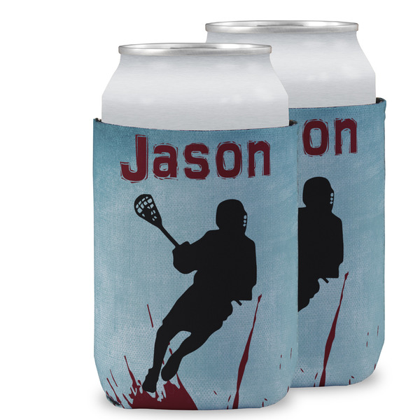 Custom Lacrosse Can Cooler (12 oz) w/ Name or Text