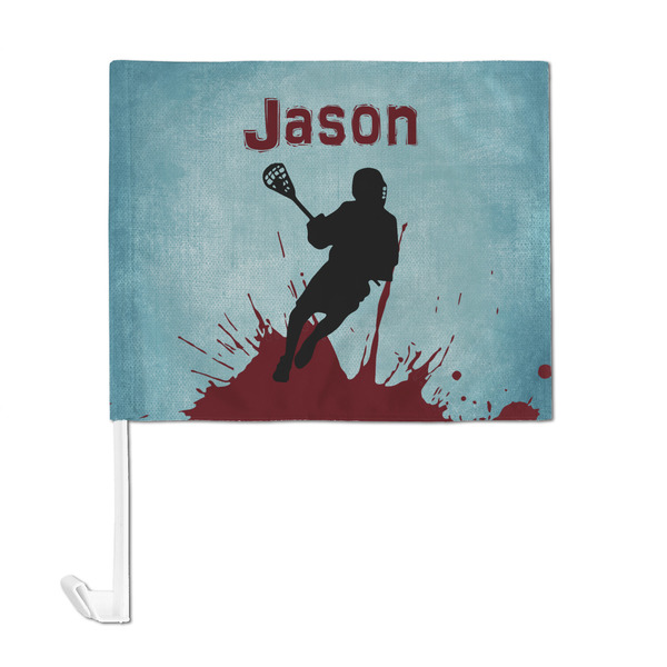 Lacrosse Car Flag - Large - FRONT