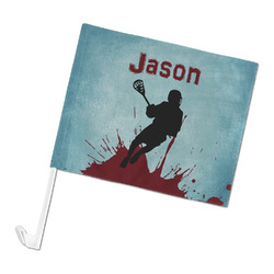 Lacrosse Car Flag - Large (Personalized)