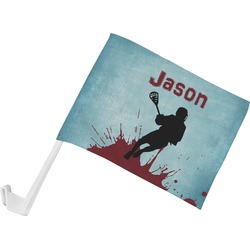 Lacrosse Car Flag - Small w/ Name or Text