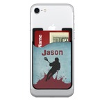 Lacrosse 2-in-1 Cell Phone Credit Card Holder & Screen Cleaner (Personalized)