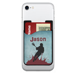 Lacrosse 2-in-1 Cell Phone Credit Card Holder & Screen Cleaner (Personalized)