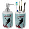 Lacrosse Ceramic Bathroom Accessories Set (Personalized)