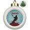 Lacrosse Ceramic Ball Ornament - Christmas Tree (Personalized)