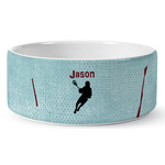 Lacrosse Ceramic Dog Bowl (Personalized)