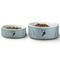 Lacrosse Ceramic Dog Bowls - Size Comparison