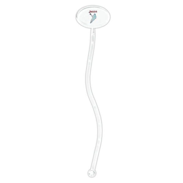 Lacrosse Clear Plastic 7" Stir Stick - Oval - Single Stick