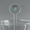 Lacrosse 5.5" Round Plastic Stir Sticks - Clear (Personalized)