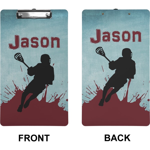 Lacrosse Clipboard (Legal) (Front + Back)
