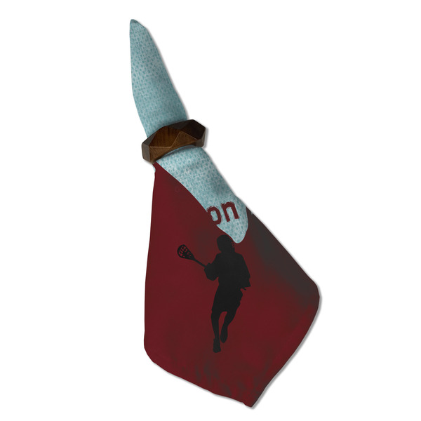 Lacrosse Cloth Napkins - Personalized Dinner (Folded in Ring) (MAIN)