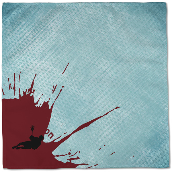 Lacrosse Cloth Napkins - Personalized Dinner (Full Open)