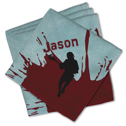 Lacrosse Cloth Cocktail Napkins - Set of 4 w/ Name or Text