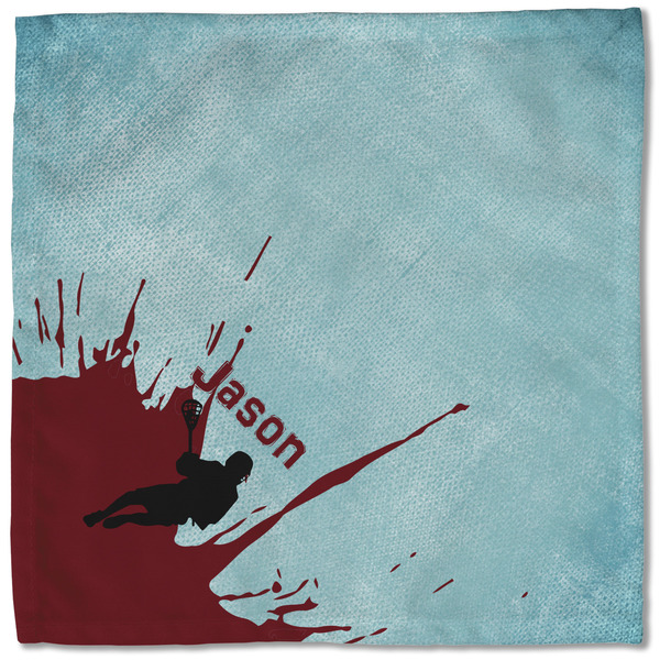 Lacrosse Cloth Napkins - Personalized Lunch (Single Full Open)