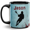 Lacrosse Coffee Mug - 11 oz - Full- Black