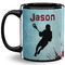 Lacrosse 11 Oz Coffee Mug - Black (Personalized)