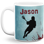 Lacrosse 11 Oz Coffee Mug - White (Personalized)