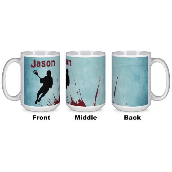 Lacrosse Coffee Mug - 15 oz - White APPROVAL
