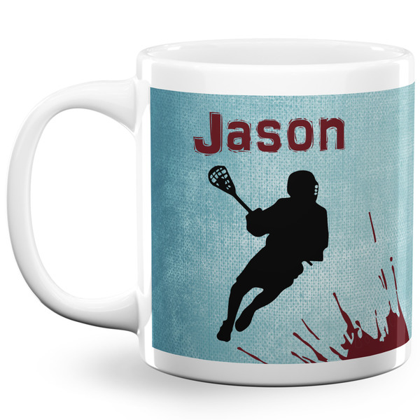 Lacrosse Coffee Mug - 20 oz - White