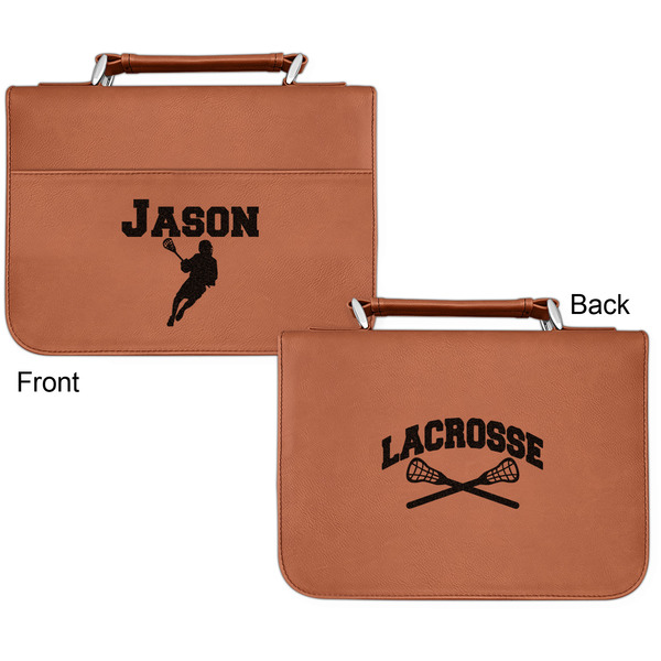 Lacrosse Cognac Leatherette Bible Covers - Small Double Sided Apvl