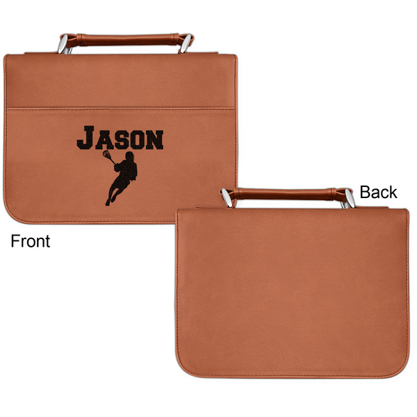 Lacrosse Cognac Leatherette Bible Covers - Small Single Sided Apvl