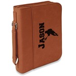 Lacrosse Leatherette Bible Cover with Handle & Zipper - Large- Single Sided (Personalized)