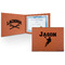 Lacrosse Cognac Leatherette Diploma / Certificate Holders - Front and Inside - Main