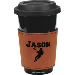 Lacrosse Leatherette Cup Sleeve - Single Sided (Personalized)