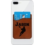 Lacrosse Leatherette Phone Wallet (Personalized)