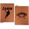 Lacrosse Cognac Leatherette Portfolios with Notepad - Large - Double Sided - Apvl