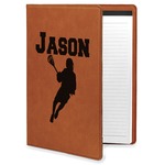 Lacrosse Leatherette Portfolio with Notepad (Personalized)