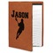 Lacrosse Cognac Leatherette Portfolios with Notepad - Large - Main