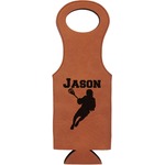 Lacrosse Leatherette Wine Tote - Single Sided (Personalized)