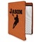Lacrosse Leatherette Zipper Portfolio with Notepad (Personalized)