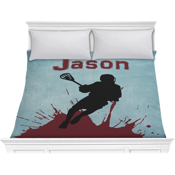 Custom Lacrosse Comforter - King (Personalized)