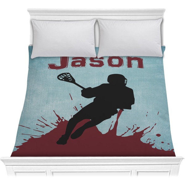 Custom Lacrosse Comforter - Full / Queen (Personalized)