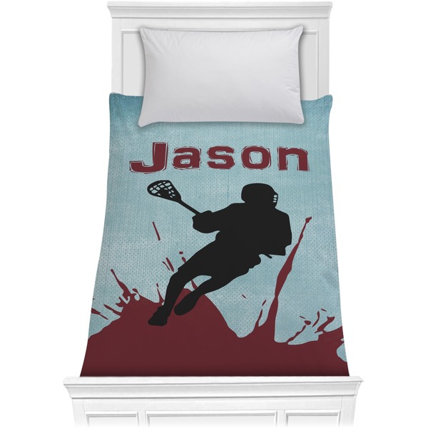Custom Lacrosse Comforter - Twin (Personalized)