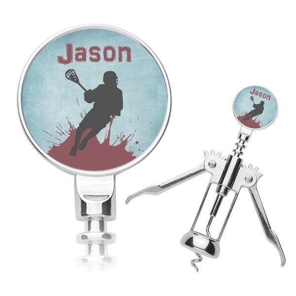 Custom Lacrosse Corkscrew (Personalized)