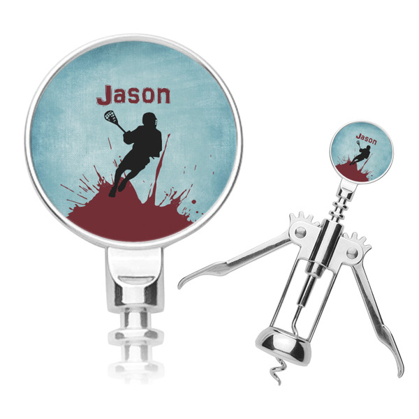 Custom Lacrosse Corkscrew (Personalized)