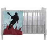 Lacrosse Crib Comforter / Quilt (Personalized)