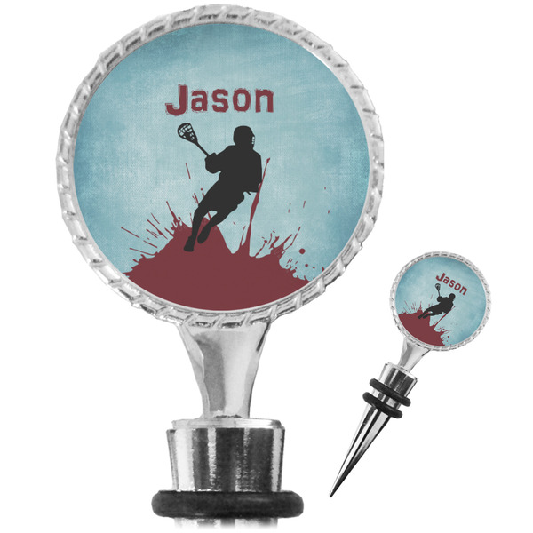 Custom Lacrosse Wine Bottle Stopper (Personalized)