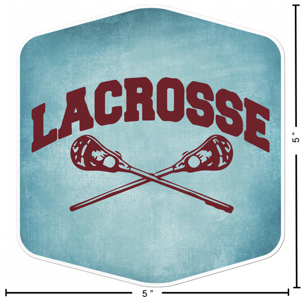 Lacrosse Custom Shape Iron On Patches - L - APPROVAL