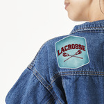 Lacrosse Twill Iron On Patch - Custom Shape