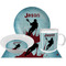 Lacrosse Dinner Set - 4 Pc (Personalized)