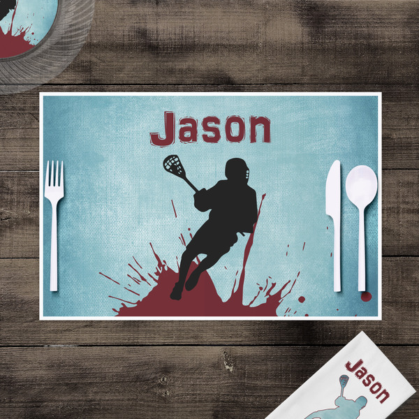 Lacrosse Disposable Paper Placemat - In Context