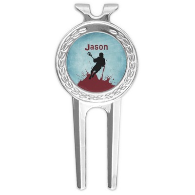 Lacrosse Golf Divot Tool & Ball Marker (Personalized)