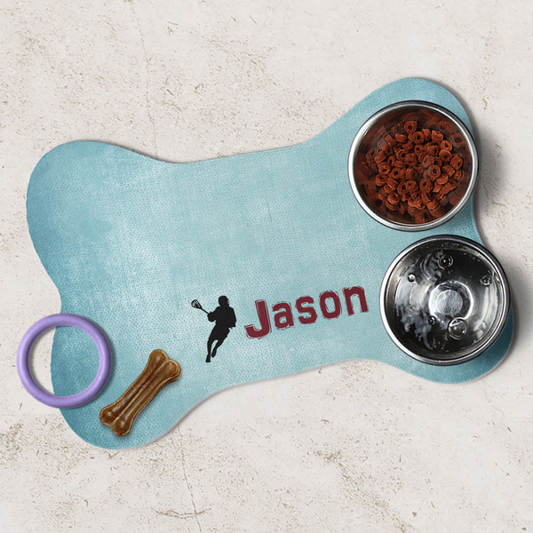Lacrosse Dog Bone Shaped Mat Lifestyle