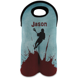 Lacrosse Wine Tote Bag (2 Bottles) (Personalized)
